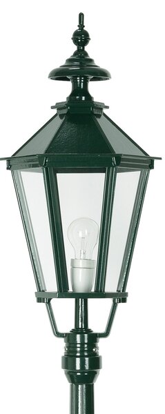 K.S. Verlichting Lampă de stâlp Dublin din aluminiu turnat sub presiune, verde, reglabil, Transparent, Metal