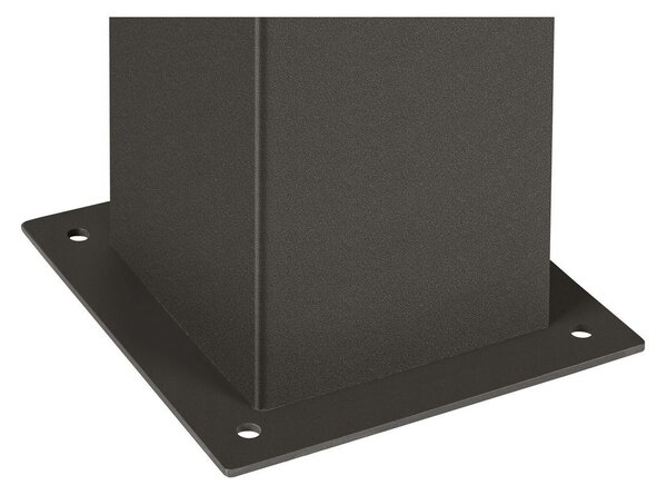 SLV grafit cale de lumină antracit cuboid înălțime 90 cm, reglabil, Negru, Metal, Modern