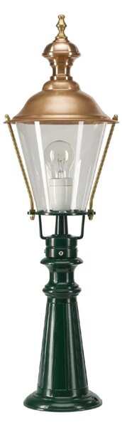 K.S. Verlichting Bornă luminoasă Elburg, verde, înălțime 75 cm, metal, IP44, Verde, Metal, Antichitate
