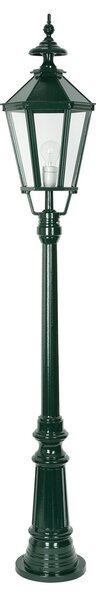 K.S. Verlichting Lampă de stâlp Dublin din aluminiu turnat sub presiune, verde, reglabil, Transparent, Metal