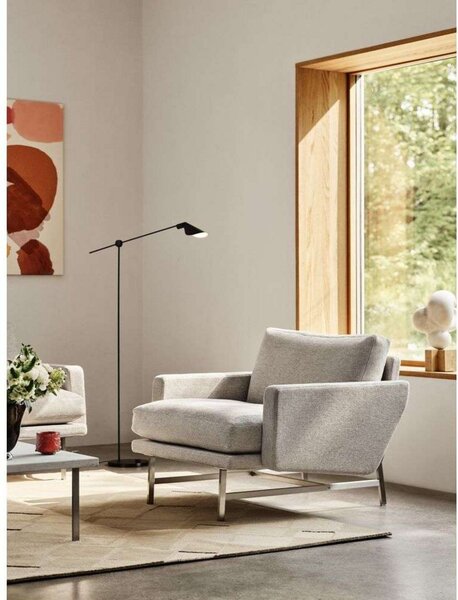 Lampadar FRITZ HANSEN, reglabil, Negru, Camera de zi, Metal