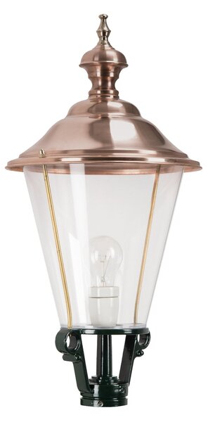 K.S. Verlichting Bornă luminoasă K3b cu capac din cupru, verde, Verde, Metal, Piedestal pentru exterior