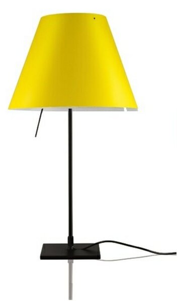 Lampă de masă Luceplan, Galben, Camera de zi, Aluminiu