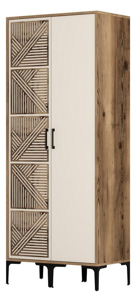 Dulap de haine Kiara PS (Nuc + Crem). 1088491