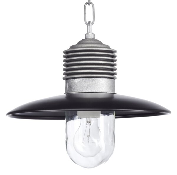 K.S. Verlichting Lampă suspendată clasică pentru exterior Ampere aluminiu/negru, Negru, Metal