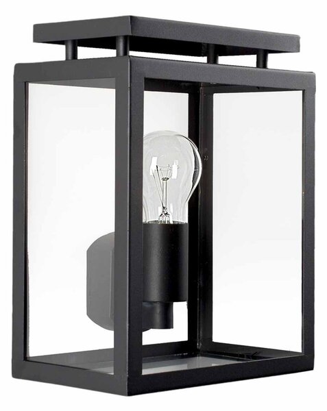 K.S. Verlichting Aplică pentru exterior de Vecht, 28 cm, negru, Negru, Metal, Modern