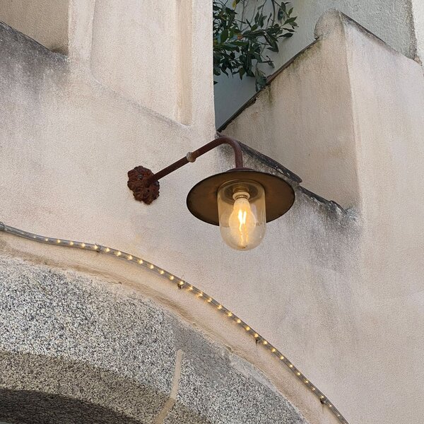 K.S. Verlichting Provence lumina de perete în aer liber maro rugină, reglabil, Maro / Rugină, Metal, Casă de țară / Rustic