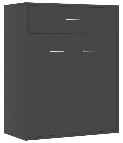 Servantă, negru, 60x30x75 cm, PAL