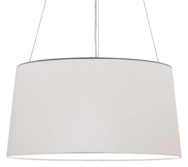 Kdln Lampă suspendată Tripod, alb, Ø 55 cm, textil, reglabil, Alb, dormitor, Țesătură / Textil, Design