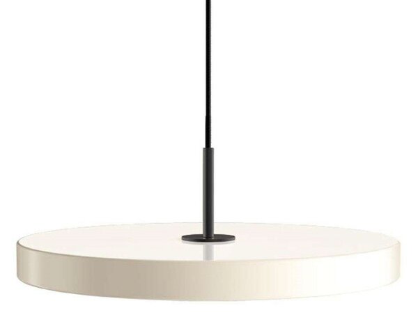 Asteria Lustră Pendul Medium Pearl White/Black Top - UMAGE