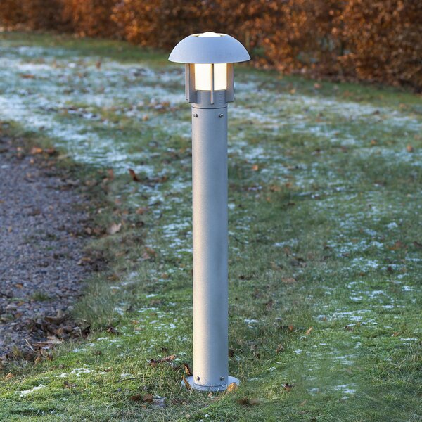 Konstsmide Heimdal lampă de trotuar din aluminiu gri argintiu, Gri, Sticlă, Modern
