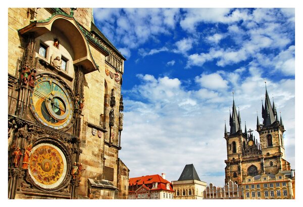 Tablou - Ceasul astronomic din Praga (90x60 cm)