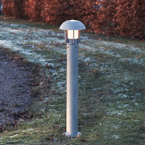 Konstsmide Heimdal lampă de trotuar din aluminiu gri argintiu, Gri, Sticlă, Modern