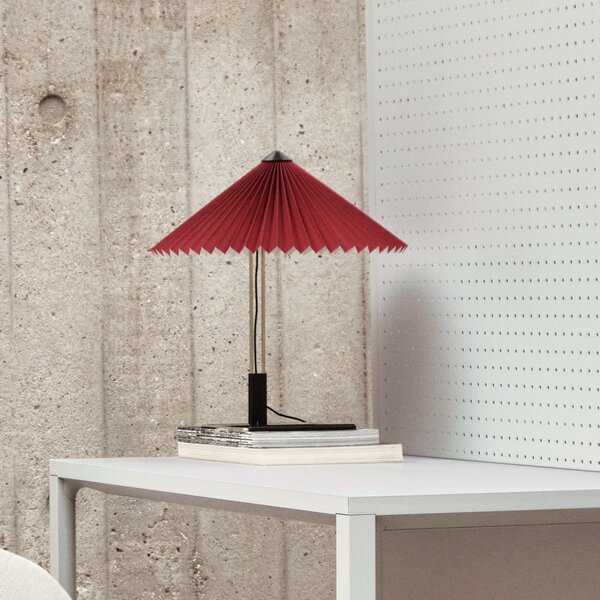 Lampă de masă HAY, Matin 300, reglabil, Roșu, Camera de zi, Metal, Design
