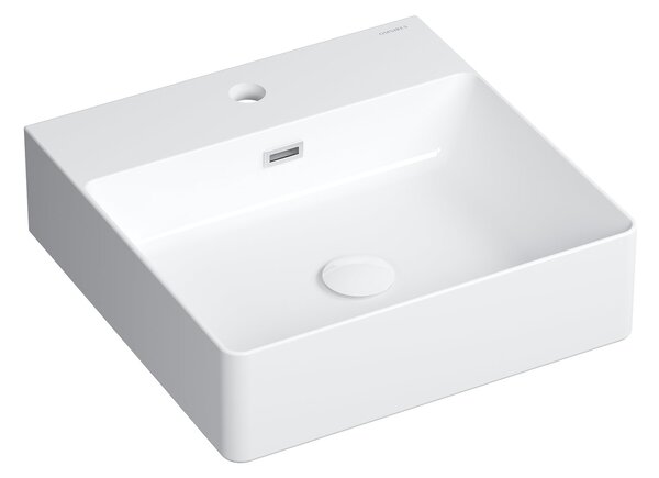 Omnires Garland lavoar 42x43 cm dreptunghiular de blat alb luciu GARLAND420BP