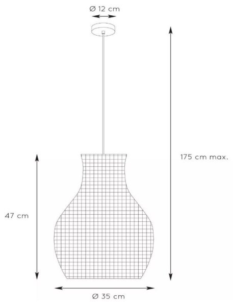 Lustră pe cablu ALBAN 1xE27/40W/230V bej Lucide 03438/35/72