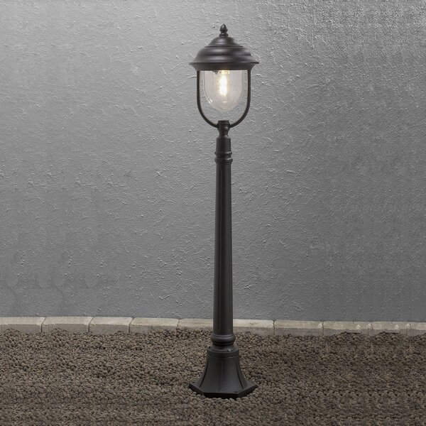 Konstsmide Lampă de trotuar Parma, negru, Negru, Metal, Casă de țară / Rustic