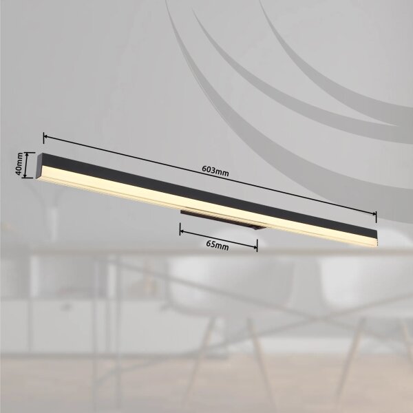 Aplică LED Globo 41927B SALLO LED/18W/230V 3000K/6000K