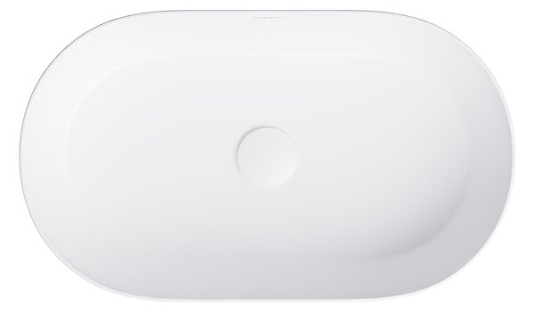 Omnires Mesa lavoar 53x32 cm ovale de blat alb mat MESA530BM