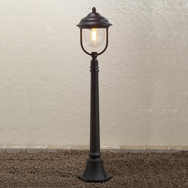 Konstsmide Lampă de trotuar Parma, negru, Negru, Metal, Casă de țară / Rustic