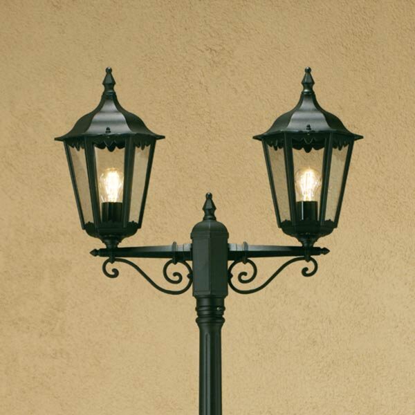 Konstsmide Lampadar Firenze, 2 fluxuri, verde, Verde, Sticlă, Casă de țară / Rustic