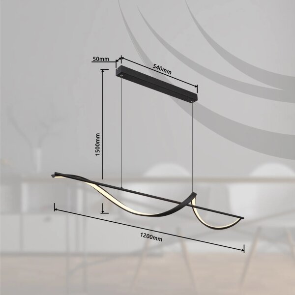 Lustră LED pe cablu Globo 67207-24 VIOLINO LED/24W/230V