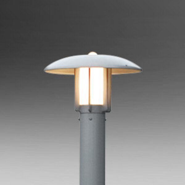 Konstsmide Post de lumină Heimdal, înălțime 200 cm, gri, Gri, Metal, Modern