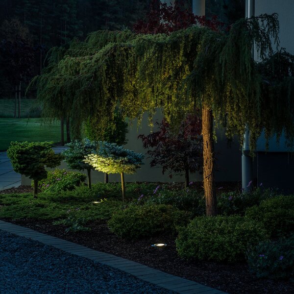 Konstsmide Lampă LED încastrare Ground Spot, handmade in EU, Metalic, Metal, Modern, Încastrate în sol