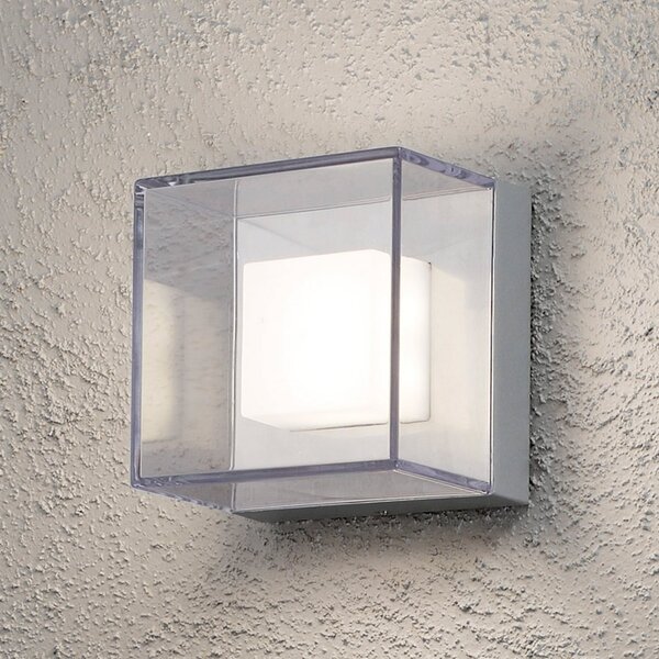 Konstsmide Aplică LED de exterior transparentă Sanremo - IP54, Transparent, Plastic, Modern