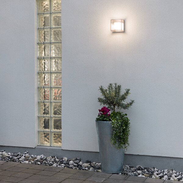 Konstsmide Aplică LED de exterior transparentă Sanremo - IP54, Transparent, Plastic, Modern