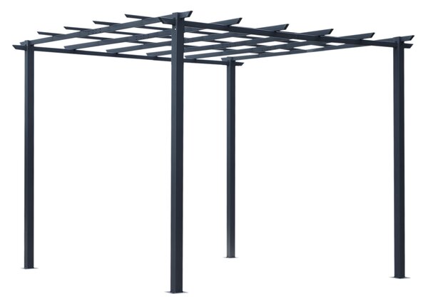 Outsunny Spalier de Gradina Schelet in Metal Negru 300 x 300 x 230 cm | Aosom Romania