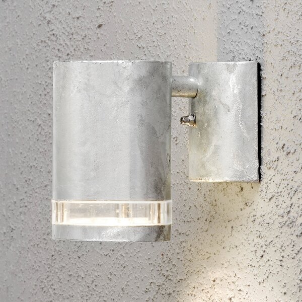 Konstsmide Aplică de exterior Modena cu fantă, 1 fl, gri, reglabil, Gri, Metal, Modern