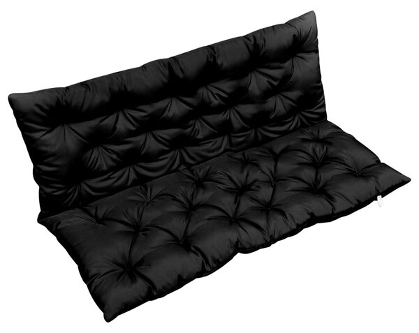 Pernă pentru balansoar, negru, 120 cm, material textil