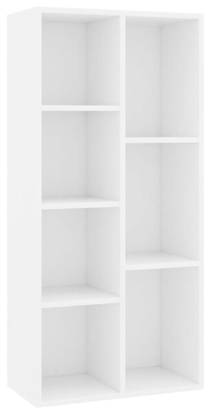 Bibliotecă, alb, 50 x 25 x 106 cm, PAL