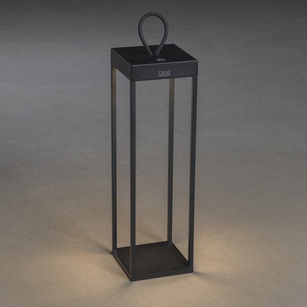 Konstsmide Lampă LED de terasă Ravello, înălțime 50cm, reglabil, Negru, Metal, Modern