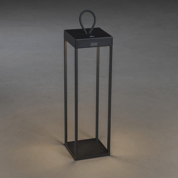 Konstsmide Lampă LED de terasă Ravello, înălțime 50cm, reglabil, Negru, Metal, Modern