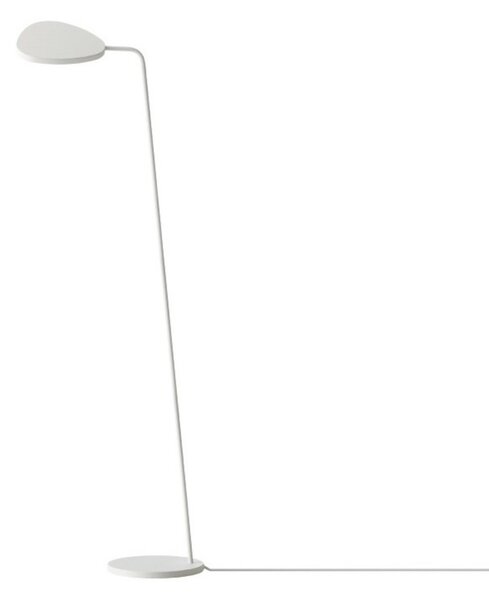 Lampadar Muuto, reglabil, Alb, Camera de zi, Aluminiu