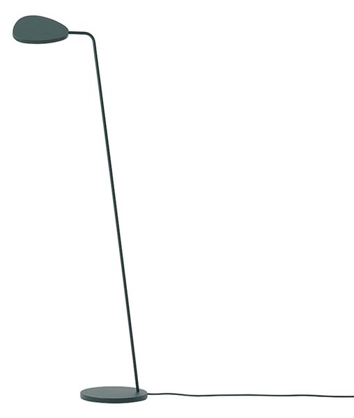 Lampadar Muuto, reglabil, Verde, Camera de zi, Aluminiu