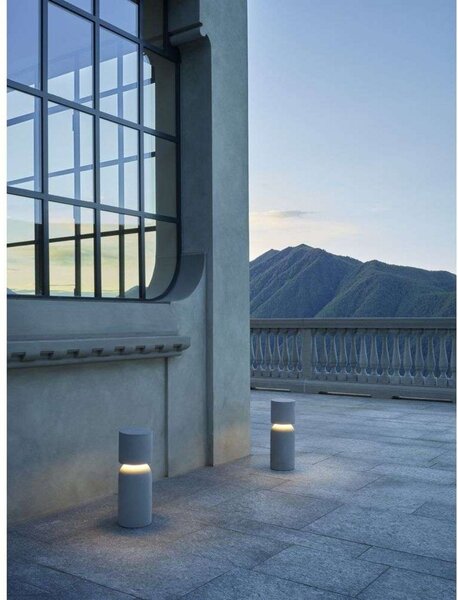 Lampă de Exterior Luceplan, reglabil, Gri, Terasă, Beton