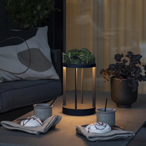 Konstsmide Lampă decorativă LED Chieti USB, negru, reglabil, Negru, Metal, Modern