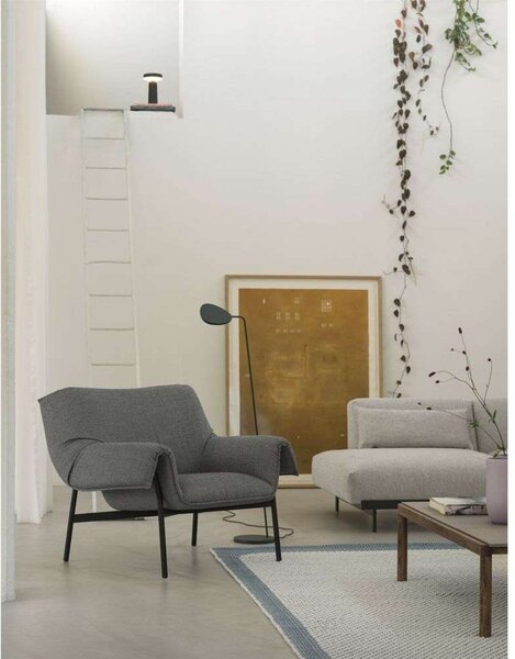 Lampă de masă Muuto, reglabil, Negru, Camera de zi, Plastic