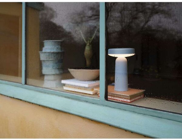 Lampă de masă Muuto, reglabil, Gri, Camera de zi, Plastic