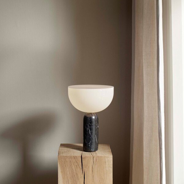 Lampă de masă New Works, Kizu Small, Negru, Camera de zi, Piatră, Design