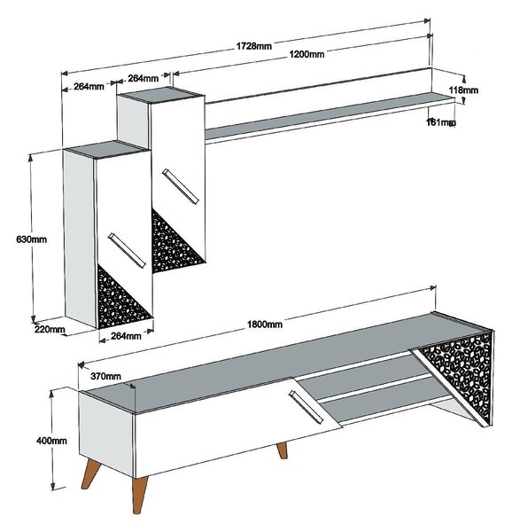 Perete de living Berny (Nuc). 1088598