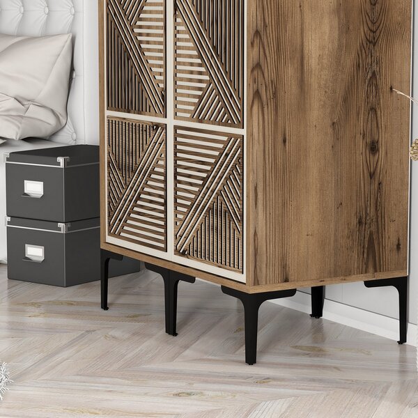 Dulap de haine Kiara PP (Nuc + Crem). Promo -19%. 1088602