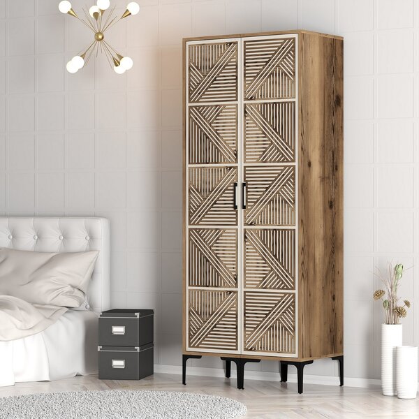 Dulap de haine Kiara PP (Nuc + Crem). Promo -19%. 1088602
