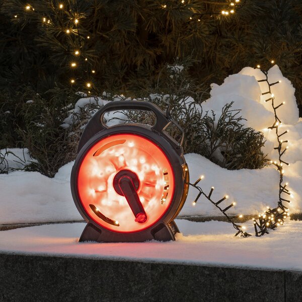 Konstsmide Christmas Ghirlandă luminoasă LED Compact, alb cald, 300 de LED-uri, 6,58 m, Plastic