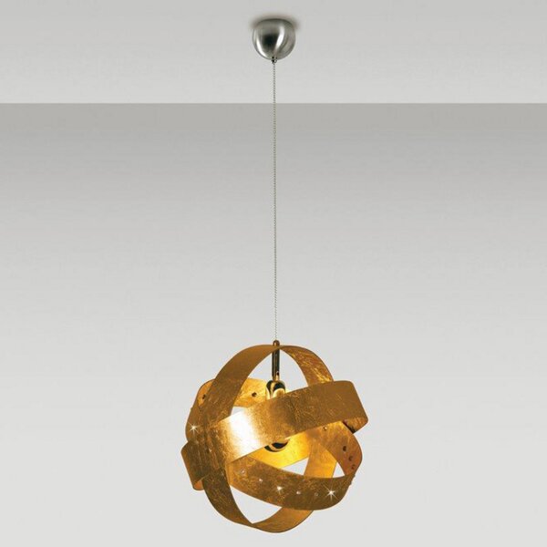 Knikerboker Ecliptika lampă susp aurită 40cm, reglabil, Auriu / Alamă, Camera de zi / sufragerie, Metal, Design