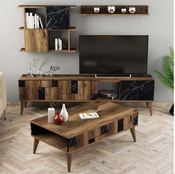 Mobilier living Madre (Nuc + Negru). 1088611