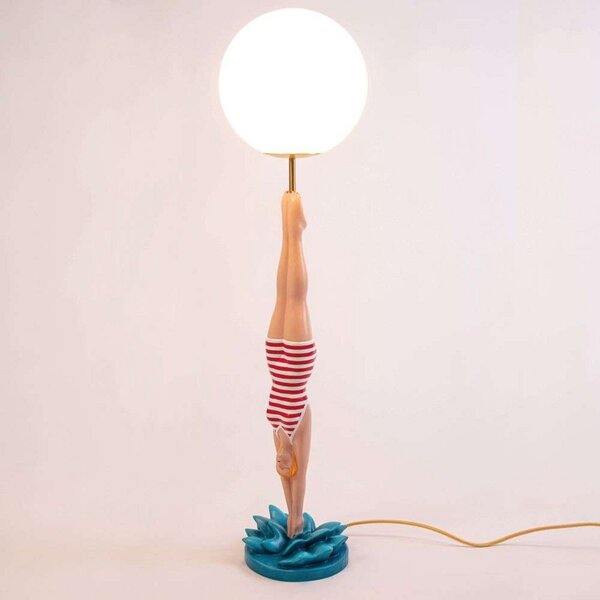 Lampă de masă SELETTI, Roșu, Camera de zi, Metal